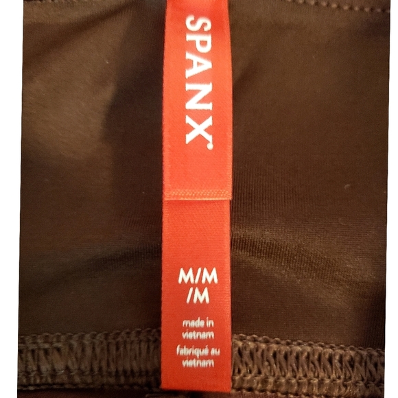 SPANX Leggings Faux Vegan Patent Leather Womens Ruby M L Hidden Waistband New - Picture 12 of 16